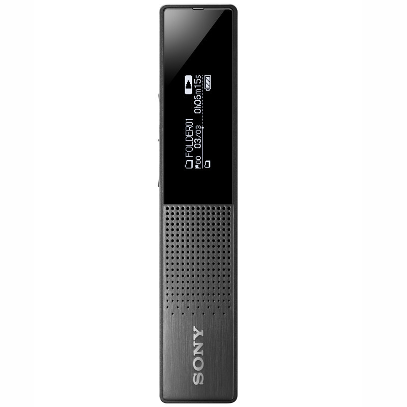 索尼(SONY)数码录音笔ICD-TX650 16G大容量 商务会议采访取证 专业录音智能降噪 微型便携一键录音 黑色