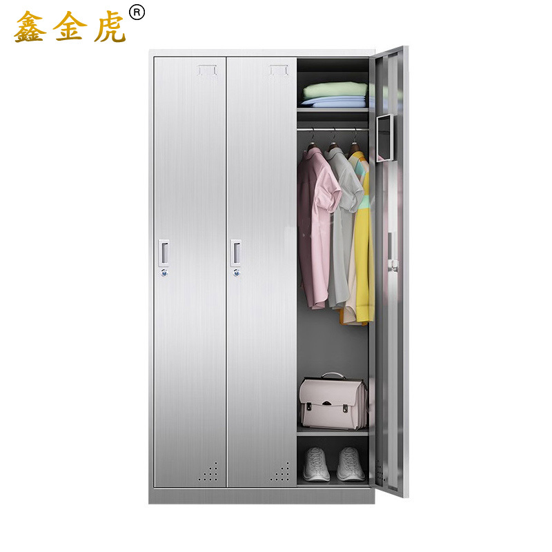 鑫金虎不锈钢衣柜员工宿舍柜Q06 900*420*1800mm高清大图