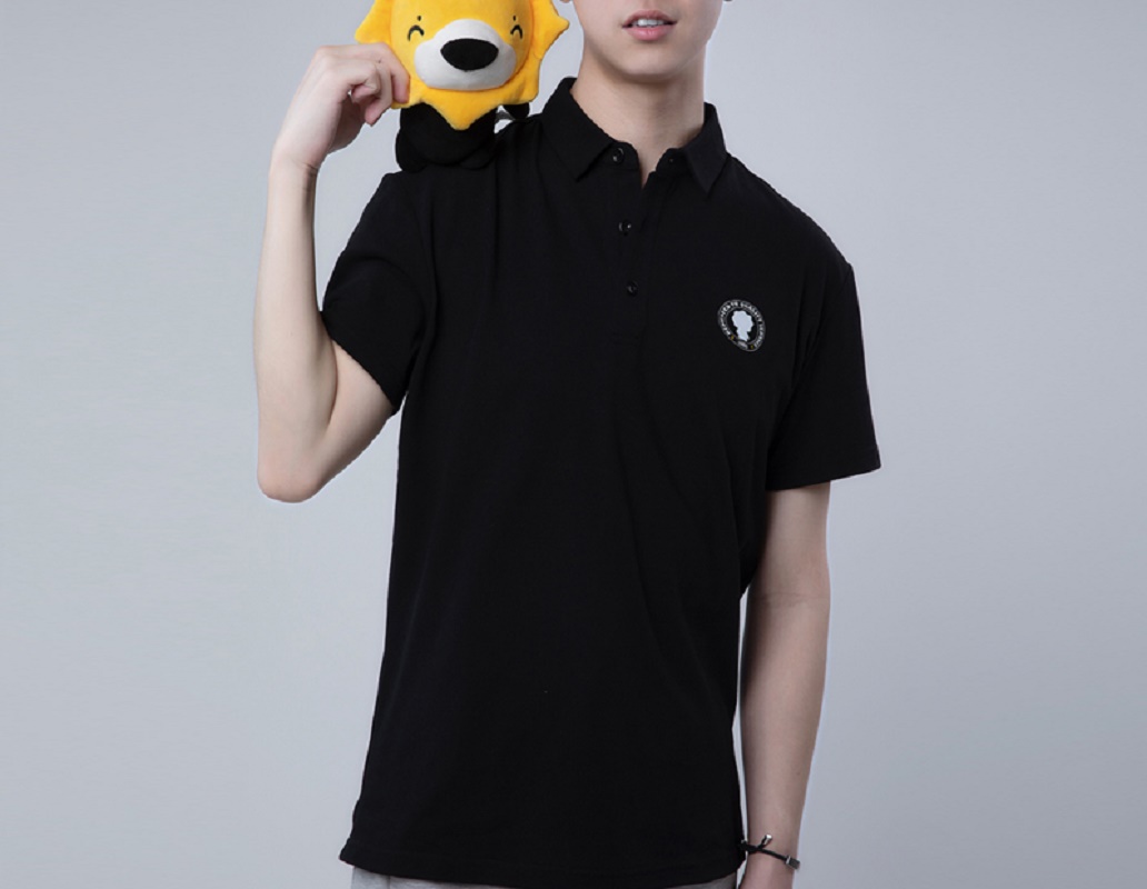 小狮子翻领polo 面料升级 黑色 L