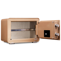 得力deli 4082 保险箱 25cm密码保管箱家用小型防盗箱电子密码保险柜办公用品入墙式家用小型迷你保管箱