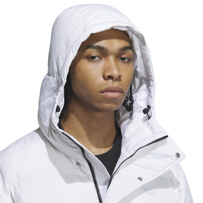 adidas 阿迪达斯三叶草外套冬季男子保暖防风长款运动羽绒服 IU4832