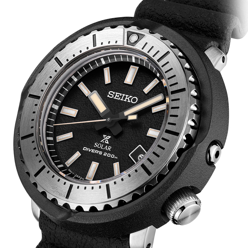 SEIKO精工PROSPEX Street手表男太阳能运动罐头潜水表男表SNE541J1
