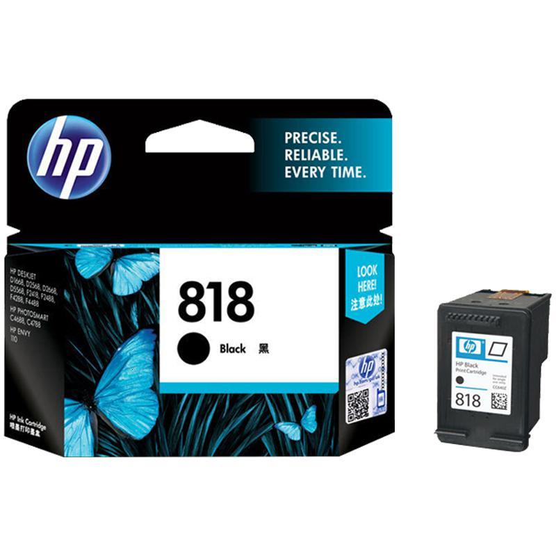 惠普(HP) 818墨盒适用D1668 2668 2568 5568 F4288 4488 2418黑色墨盒