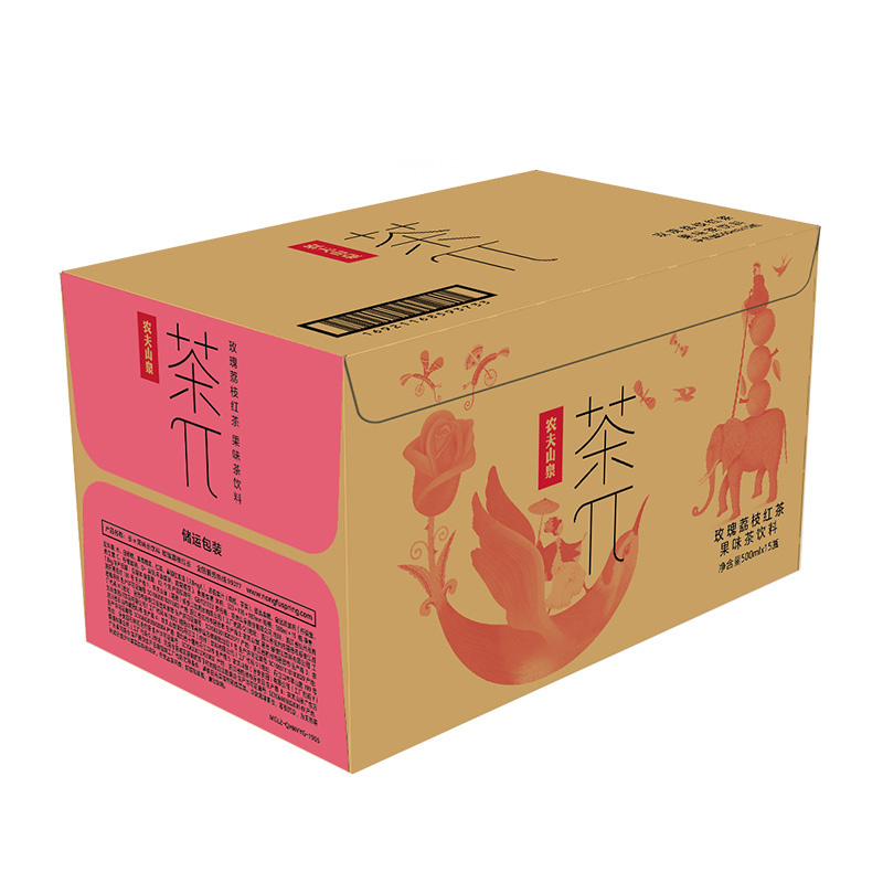 农夫山泉 茶π(茶派)玫瑰荔枝红茶500ml*15瓶 整箱装