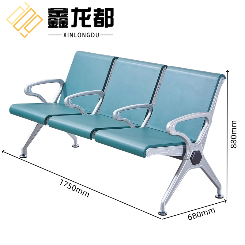鑫龙都三人座椅1750*680*880mm张高清大图