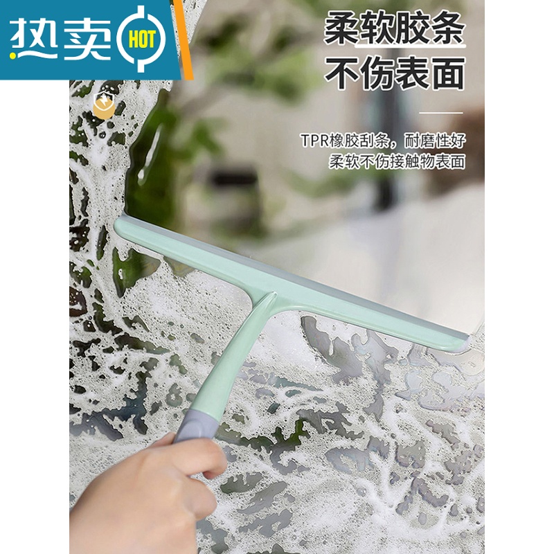 敬平擦玻璃器擦窗户清洗双面擦搽窗刮水玻璃刮子器家用专用清洁工具 [粉色]2个装送挂钩高清大图