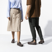 德国原装进口Birkenstock天然牛皮复古风格经典款情侣休闲鞋全包款London伦敦