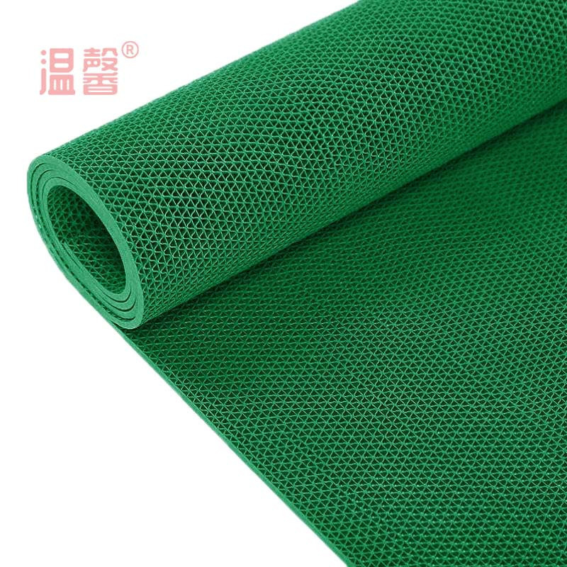 温馨 PVC防滑地垫 绿色1.2米宽 5mm*15m 卷高清大图