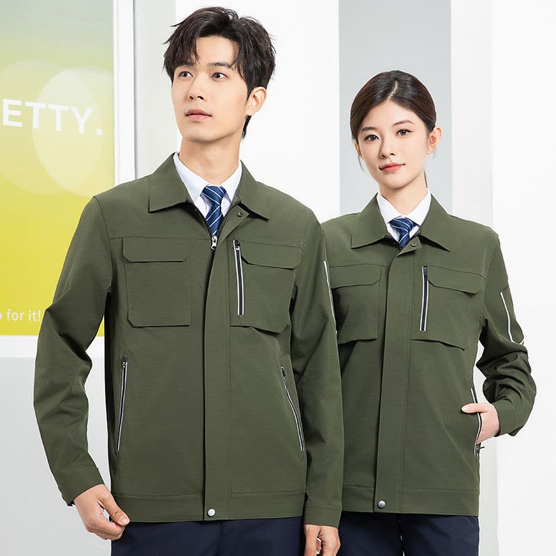 天鸣 春秋工作服7002# 可定制 S-5XL 套图片