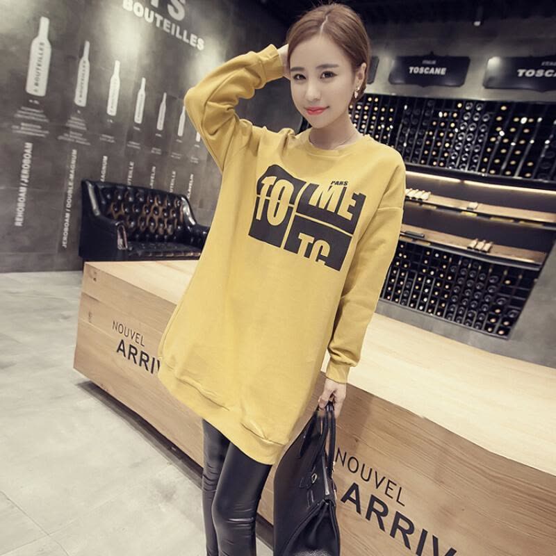 迪鲁奥(DILUAO)孕妇春秋装 孕妇装 孕妇卫衣 休闲宽松长袖卫衣 孕妇B754-30 XL色图片