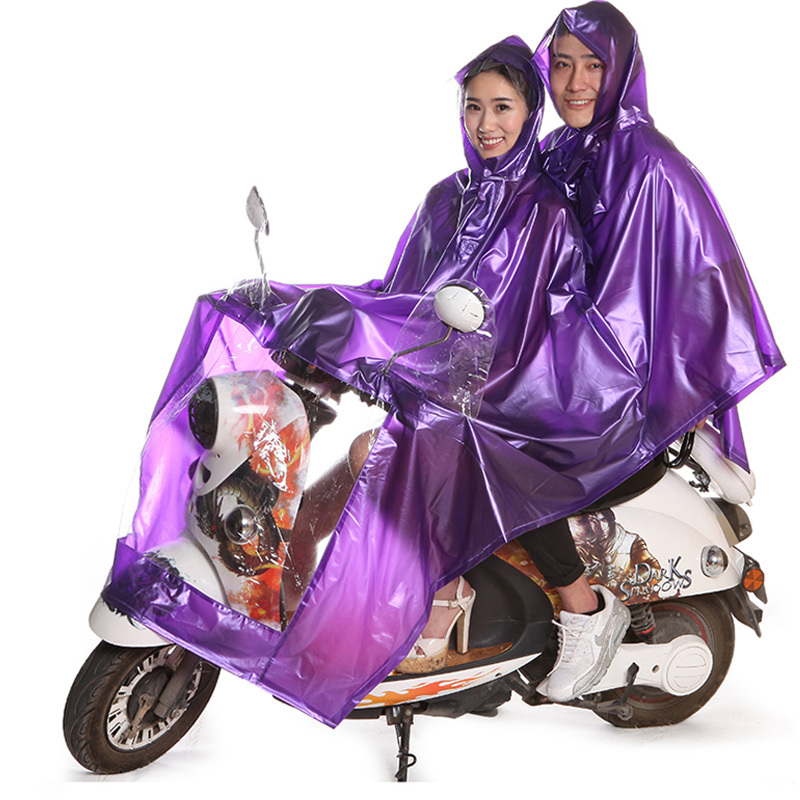 雨衣电动车摩托车雨披加大加宽雨衣雨披珠光pvc面料