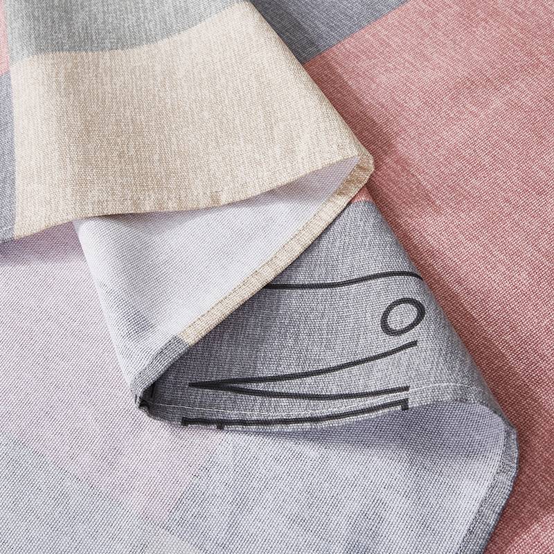 天琴床品三件套200*230cm柔软舒适格格有情粗布印花TQ-S58高清大图