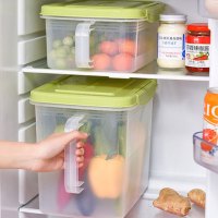 趣涉家居 冰箱收纳盒抽屉式鸡蛋盒食品冷冻盒厨房收纳盒保鲜塑料储物盒大号通用简约保鲜盒家用生活日用