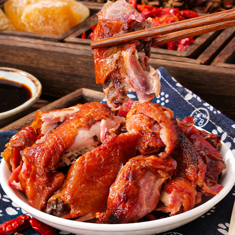 COMEFUN 刻凡 松茸手撕鸭排300g休闲零食开袋即食肉类 1盒高清大图