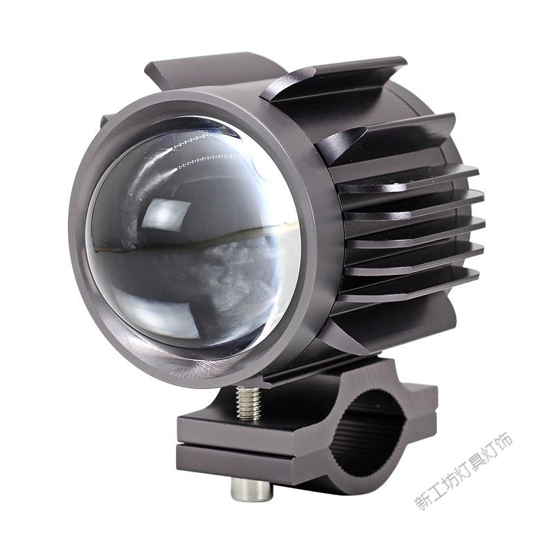 苏宁放心购 摩托车射灯20W带透镜LED外置大灯机动车聚光超亮改装铺路灯图片