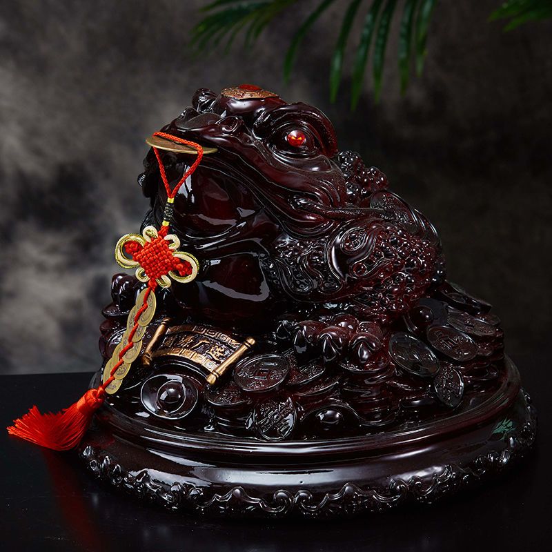 工匠时光大号金蟾摆件客厅家居办公室酒柜装饰品开业礼品店铺摆设创意