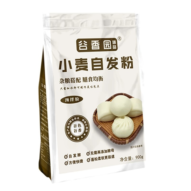 谷香园臻品 小麦自发粉 900g*2袋高清大图