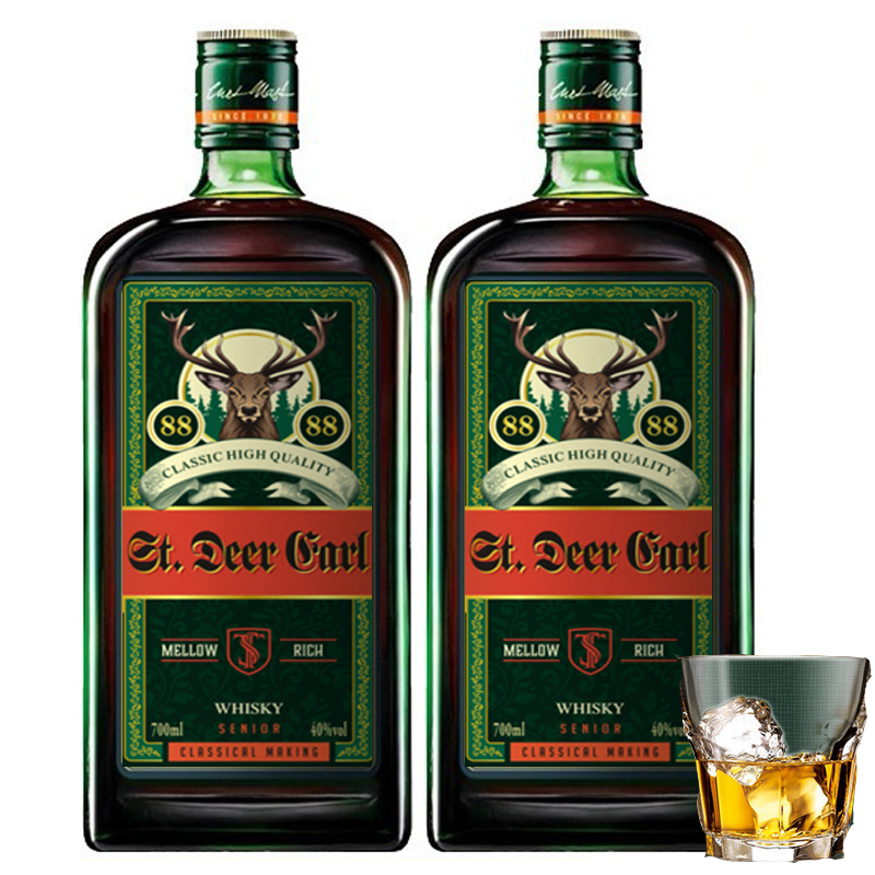 [正品]圣鹿伯爵洋酒威士忌700ml40度h