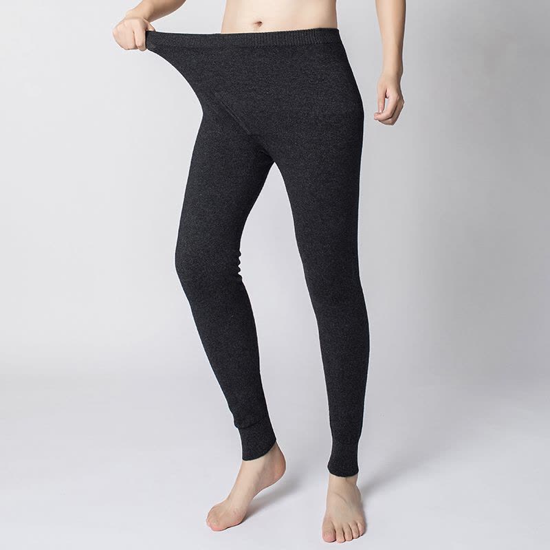 新款男女山羊绒裤男女士无缝羊毛加厚保暖打底羊绒裤男式打底裤纯羊毛裤男士纯羊毛裤男女羊绒裤加厚高腰保女士冬打底秋裤大码图片