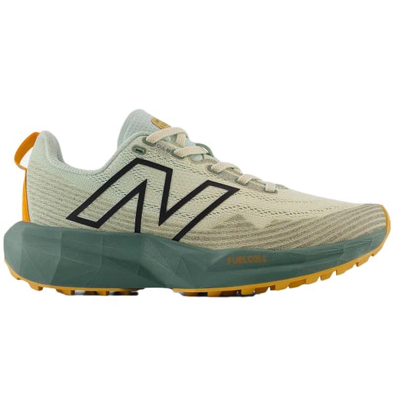 新百伦(New Balance)女士轻量透气户外休闲鞋动态跑步鞋高效缓震 Green_/_Orange_/_Beige 37.5