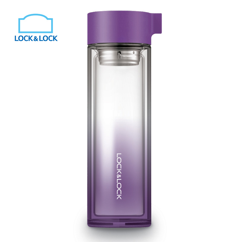 乐扣乐扣（lock&lock）星钻双层玻璃水杯 LLG653高清大图