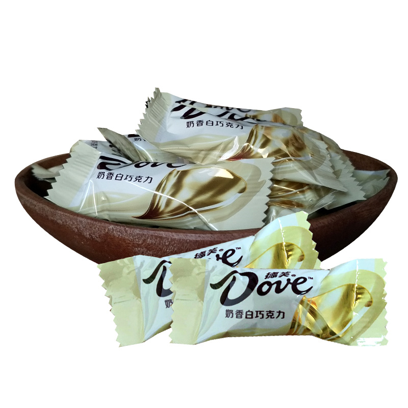 德芙巧克力德芙奶香白巧克力德芙散装婚庆喜糖批发500g