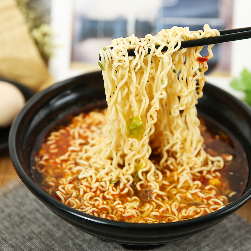 燕之坊 康师傅方便面 大食袋红烧牛肉*5+香辣*5+酸菜*5+鲜虾*5袋 泡面整箱速食高清大图