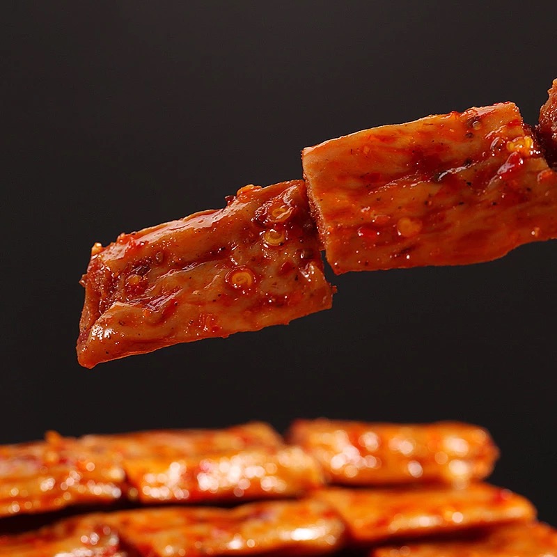 邬辣妈 素羊肉串90克湖南特产香辣 麻辣味零食小吃办公室零食辣条儿时小吃豆干高清大图