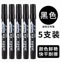 绿彩虹光记号笔黑色油性大头笔批发不掉色大容量马克笔防水速干不可擦粗笔快递物流专用记好粗头大号勾线笔美术