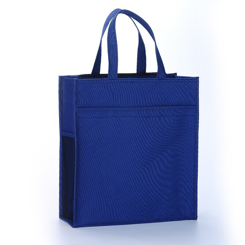 安巢家居帆布袋宝石蓝黑色各100个项目logo视频