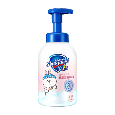 舒肤佳(Safeguard)儿童健康泡泡沐浴露Line Friends系列可妮兔香草牛奶香500ml 易冲洗 温和不刺激