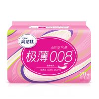 高洁丝AIR0.08极薄棉柔卫生巾日用240mm*28片#