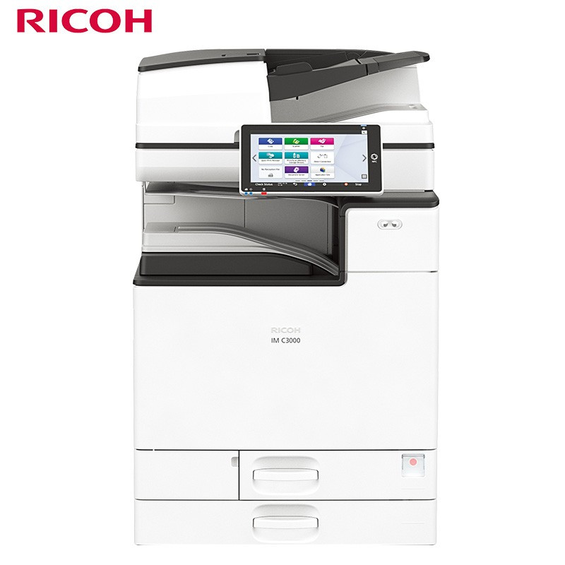 理光(Ricoh)智慧办公 IM C3000 A3/A4彩色激光打印复印扫描多功能一体机复合机标配(双纸盒+盖板)