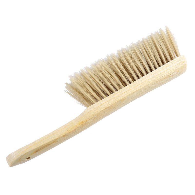 扫床笤帚实木扫床刷子家用床上软毛扫床刷扫床神器|优质实木床刷[象牙