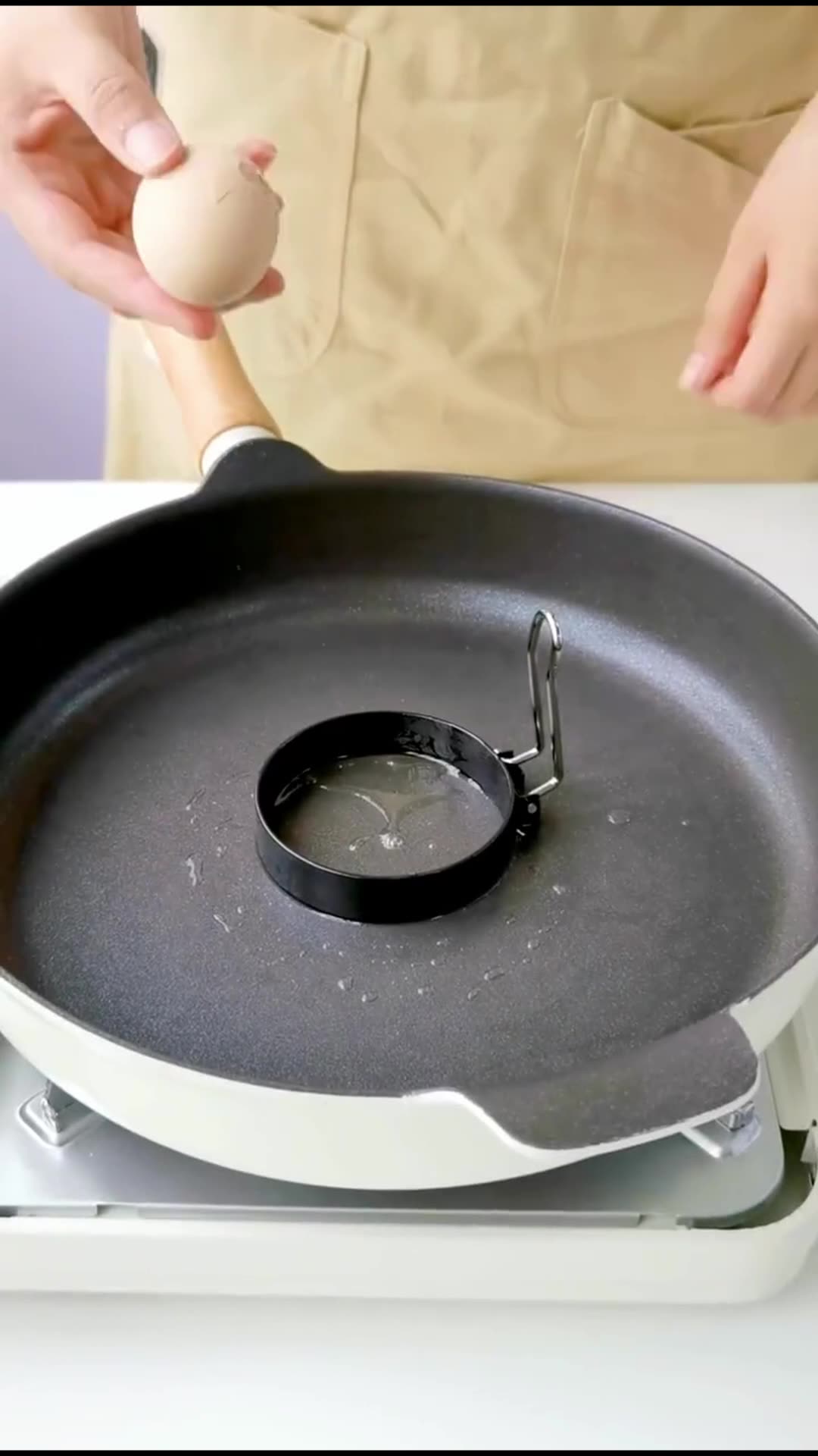 防烫圆形煎蛋模具圆形 不锈钢 把手7.2cm 重量69g高清大图