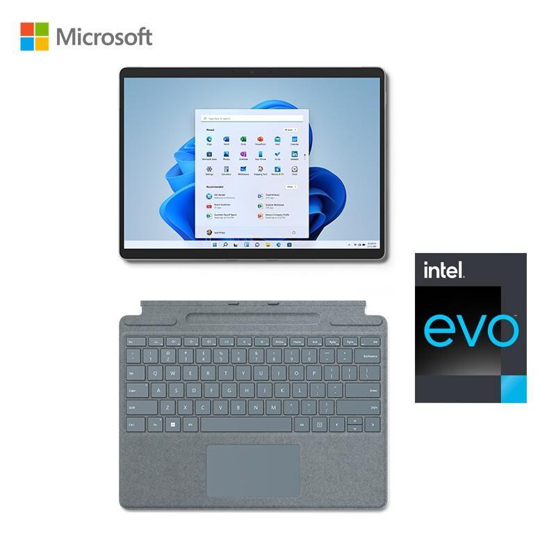 微软microsoftsurfacepro816g256g11代i71185g7二合一平板电脑亮铂金