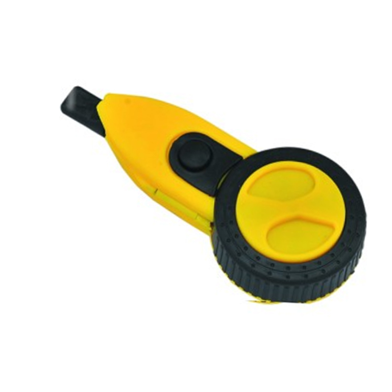 欧克 Ouke自动卷体式墨斗 塑料木工画线器 黄黑色