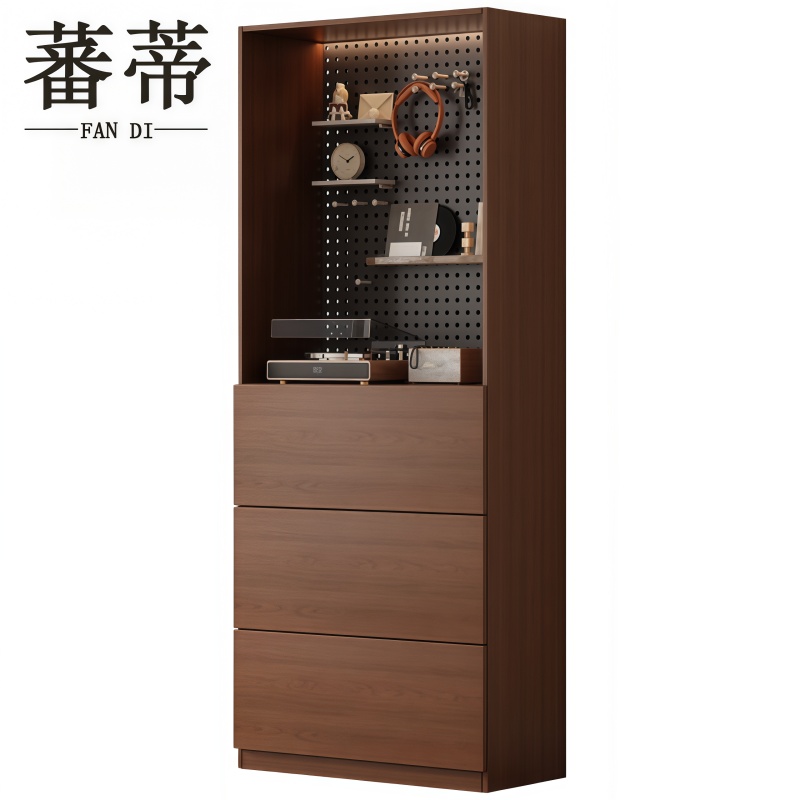 胡桃木书柜高清大图