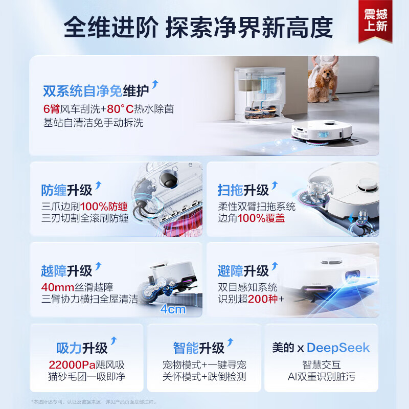 美的扫地机器人 V16Pro上下水版高清大图