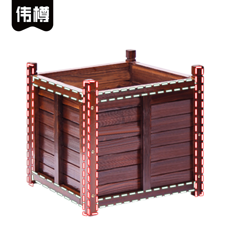 伟樽花箱70*70*70cm个高清大图