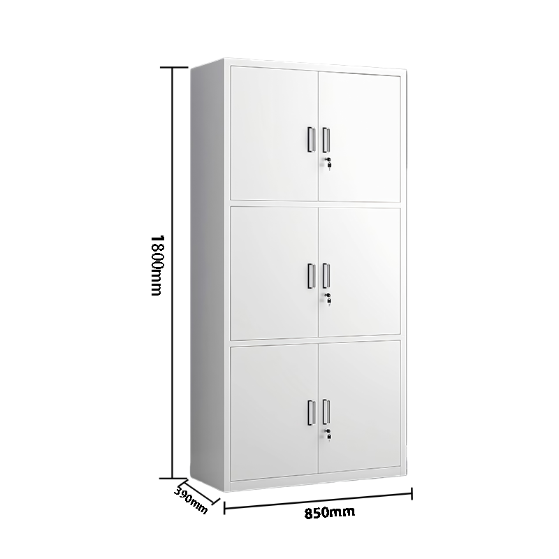 钢制办公室文件柜收纳分层储物柜 通三节