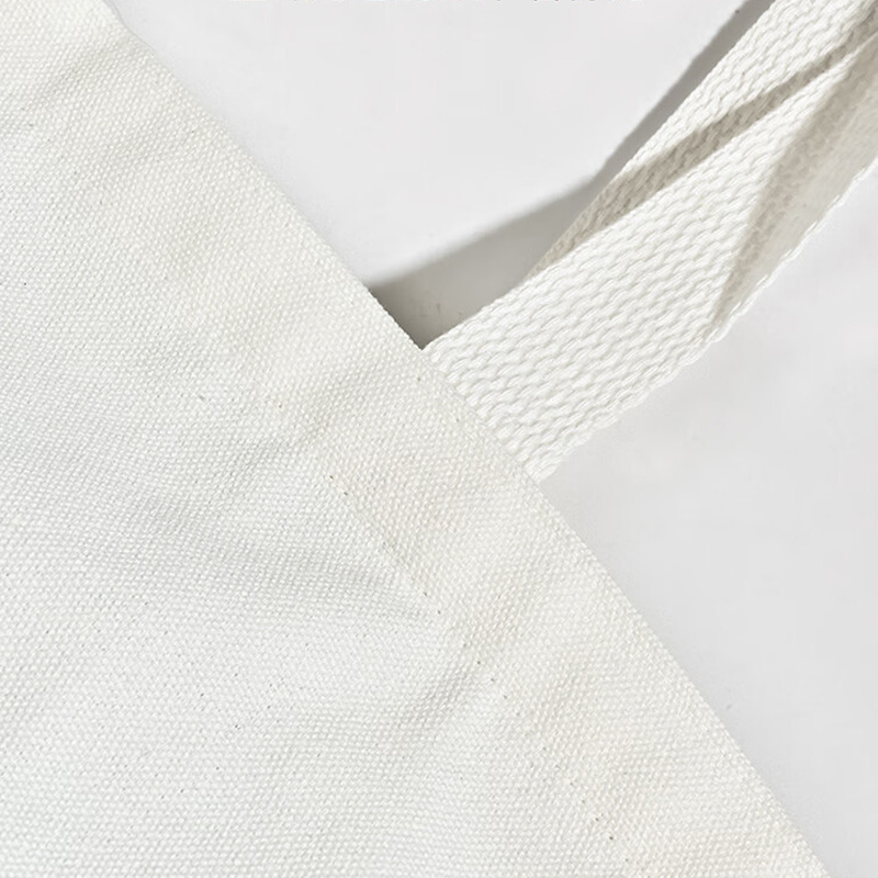 伴公式B1097 12安涤棉无侧有底款35*40*10cm (白色)帆布袋1个高清大图