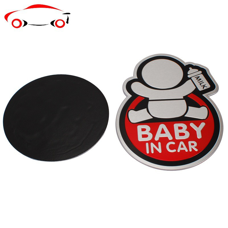 车内有宝宝车贴 baby in car车贴婴儿孕妇个性警示金属汽车装饰贴