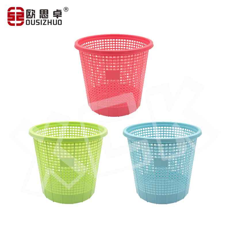 欧思卓欧式垃圾桶阿姿玛系列纸篓塑料桶3001 颜色随机 28*26cm