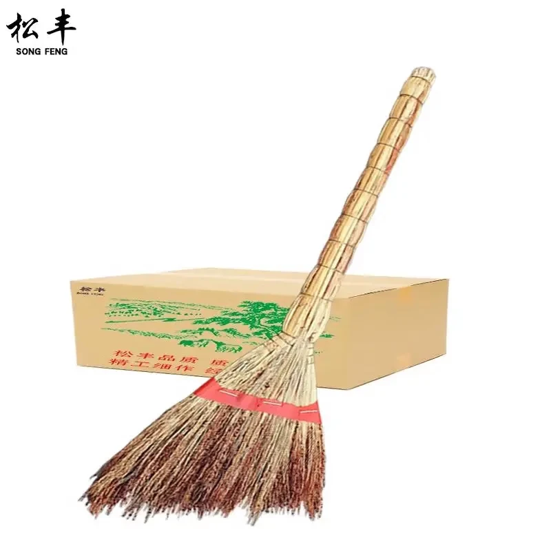松丰加大加厚高粱苗笤帚室内外扫帚天然高粱苗扫把90cm*38cm把高清大图