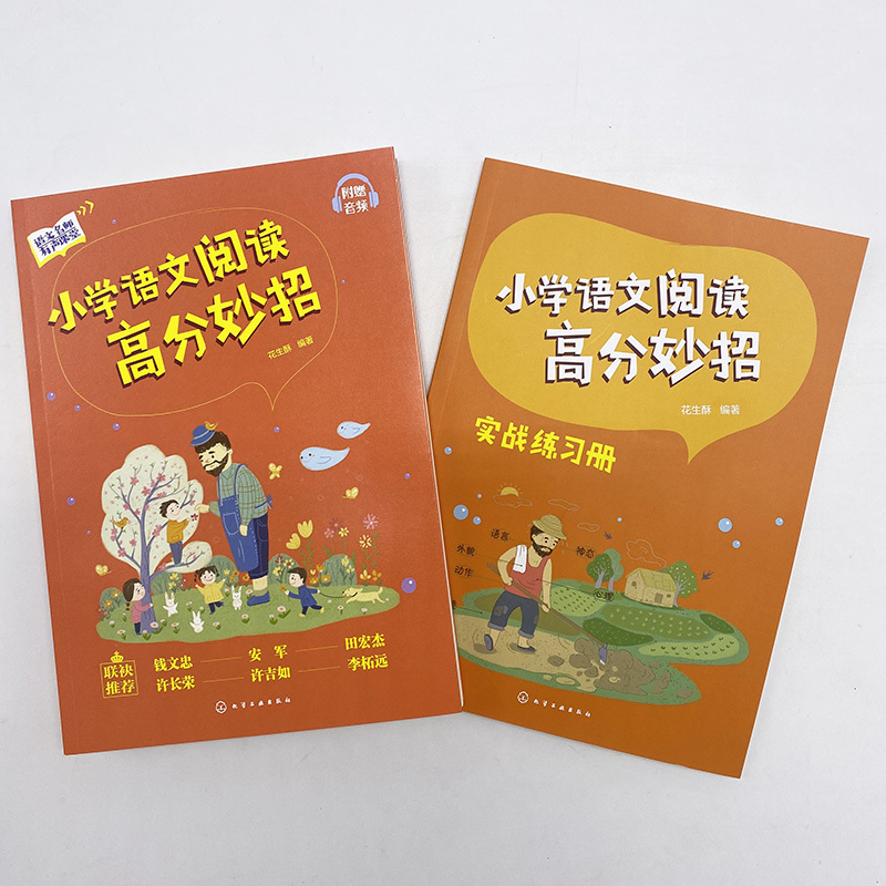 小学通用 小学语文阅读高分妙招 全2册 [正版]全2册 花生酥 小学语文阅读高分妙招+实战练习册 赠资料包 语文名师有声
