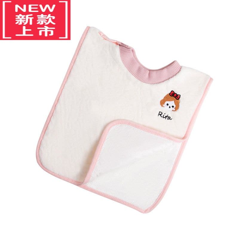 可莉允儿童洗脸刷牙毛巾洗漱巾宝宝春秋防水围嘴口水巾围脖宝宝吐奶围兜图片
