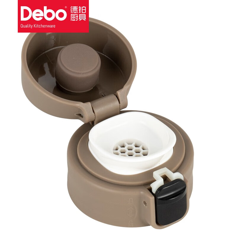 德铂(Debo)卡特希450ml八角保温杯304不锈钢弹跳杯DEP-888高清大图