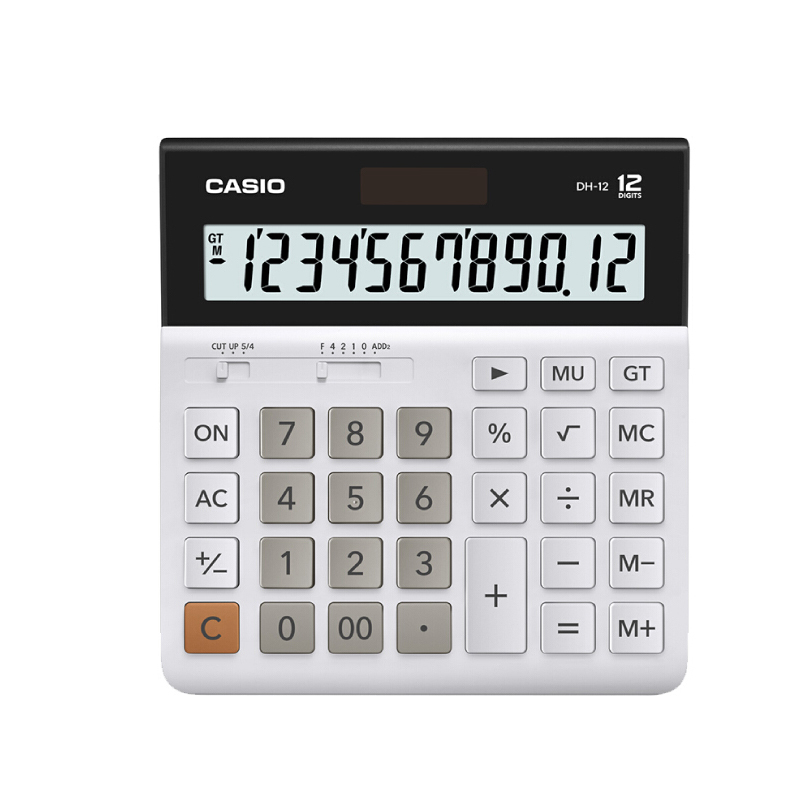 卡西欧(CASIO) DH-12-WE 白色 计算器 (计价单位:台) 白色