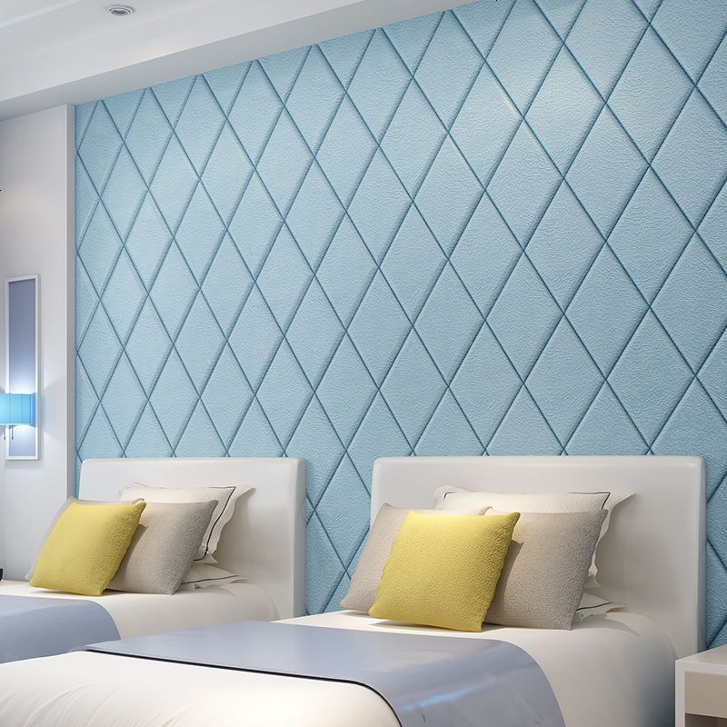 自粘墙纸皮革仿软包3d立体墙贴电视背景墙墙壁纸客厅卧室装饰防水大